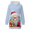 Sudadera nueva de 24 años con estampado navideño, suéter holgado europeo y americano transfronterizo de muñeco de nieve, impresión digital a D-made
