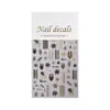Pegatinas para Uñas Copo de Nieve Navideño 5D Estereoscópicas en Relieve Copo de Nieve Blanco DIY Pegatinas para Uñas Navideñas Joyería Estilo Dh