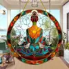 Colgante Acrílico Temu Producto Nuevo Transfronterizo Estilo Bohemio Interior Exterior Decoración Colorida Placa Redonda Acrílica