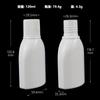 Frasco de enxaguante bucal 120/150/200 HDPE líquido de limpeza química diária frasco plano 250ml frasco plástico líquido