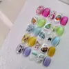 Marca Tata Colaboración Pegatinas para Uñas en Relieve Estilo Japonés Lindas Pegatinas para Uñas Estampado en Caliente Perro Ta231