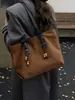 Bolso Tote de Gran Capacidad para el Trabajo Moda Tendencia Nuevo Retro Versátil Bolso de Hombro Bolso de Mano de Gamuza para Mujer