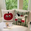 Exclusivo Transfronterizo Pastel de Dibujos Animados Perro Manzana Bordado en Toalla Serie de Juguetes de Moda Cojín de Sofá Almohada Cojín para Coche
