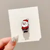 Broche de Papá Noel Europeo y Americano Atmósfera Lindo Pin Personalidad Festiva para Mujer Insignia Creativa Hebilla de Pin de Dibujos Animados Decoración
