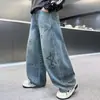 Jeans para Niños Estilo Primavera y Otoño 2026 Nuevos Pantalones de Otoño Infantiles de Moda Sueltos para Niños Medianos y Grandes Ropa de Otoño Infantil Pantalones Largos Casuales