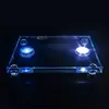 Base de Lámpara de Cristal Recargable al por Mayor Transfronteriza con Grabado Personalizado, Adornos de Artesanía de Cristal de Vidrio, Base de Lámpara de un Solo Color