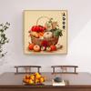 Abundante Cosecha Nuevo Restaurante Chino Pintura Decorativa Cuadrada Estilo Chino Frutas y Verduras Cosecha Sala de Estar Dormitorio Mural