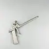 Pistola de Calafateo Manual de Acero Inoxidable Herramienta de Ahorro de Mano de Obra Antiderrames para Puertas, Ventanas, Cocinas, Baños