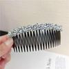 Peine para Recoger el Cabello Suelto, Peine de Cabello con Pedrería, Pinza para Flequillo Llena de Diamantes, Peine de Cabello Colorido, Pasador, Pinza para Pasador, Accesorio para el Cabello