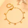 Acero de Titanio Clip de Oso Forma de Gota de Agua Pulsera de Diamantes para Mujer Lujo Ligero Acero Inoxidable Color Colgante con Pulsera de Diamantes para Mujer