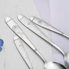 El fabricante Yizhihua Suministra Directamente Cucharas de Acero Inoxidable 304 para Uso Doméstico, Comedores Escolares, Vajilla, Cucharas Puntiagudas, Cucharas Redondas, Cucharas Soperas con Patrones