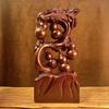 Adornos de Cinco Bendiciones Tallados en Madera de Palo de Rosa Madera Maciza Calabaza Grande Decoración para el Hogar Inauguración de la Casa Artesanía en Madera Regalos