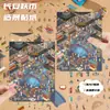 Adesivos de Paisagismo da Cidade Demoníaca Retro Chang'An Adesivos de Paisagem Antiga em Miniatura Adesivos DIY Livro Vermelho Adesivos de Descompressão para Pets Transfronteiriços