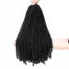 Cabelo Crochê Ondulado Africano Dreadlocks Passion Twist 14/18/24 Polegadas Peruca Trançada de Fibra Química