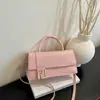 Bolso Pequeño Cuadrado de Mano de Gama Alta para Mujer de Comercio Exterior Nuevo Estilo Moderno Versátil Bolso de Hombro Único Bolso Cruzado Simple para Viajes Diarios Bolso para Mujer