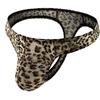 Nova tanga masculina estampa de leopardo, cueca estampada de cobra, tanga de cintura baixa, sexy, peça única, entrega