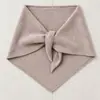 Bufanda triangular de punto de cachemira y lana de color liso superventas transfronteriza para mujer, protector de cuello cálido para otoño e invierno, pañuelo pequeño versátil
