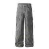 Nuevos Pantalones Casuales Trendy para Hombre Primavera 2025 Color Sólido Herramienta Algodón Pantalones Largos Pantalones Populares para Jóvenes Suministro de Primera Mano