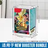 Caixa de Treinamento de Acrílico Pokemon Card Caixa de Armazenamento com Proteção UV ETB Coleção Avançada Caixa com Fecho Magnético Forte
