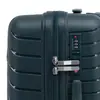 Maleta de Viagem Portátil de PP Listrada Embossada Ultra Leve à Prova d'Água Resistente ao Desgaste com Rodinhas de Avião Estilo Lazer
