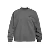 Camiseta de manga larga con estampado de letras estilo graffiti americano, corte holgado para hombre, adecuada para primavera y otoño, hecha de algodón puro, cuello redondo, estilo casual, moda urbana de moda