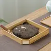 Cajas de Bambú para Té Pu'Er al por Mayor, Cajas para Pasteles de Té, Bandejas para Ceremonia del Té, Bandejas de Bambú para Servir Té, Bandejas para Degustación de Té, Contenedores de Almacenamiento de Té, Accesorios para Té