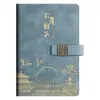 Caderno A5 Personalizável com Logo, Conjunto de Caixa de Presente Bloco de Notas Estilo Chinês, Lembrança, Caderno com Fivela Flor Janela Hot Stamping