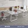 Escritorio de Oficina Escritorio de Oficina Hogar Gabinete con Cajones Mesa para 2 Personas Combinación de Mesa y Silla Mesa Moderna Simple