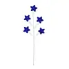 Enfeite de Plug-in Estrela de Cinco Pontas Personalizado para o Dia da Independência Festival Americano Estrela de Cinco Pontas Decoração Estrela de Espuma com Glitter Vermelha e Azul Plug-in