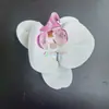 Cabeças de flores de orquídea borboleta simuladas impressas em 3D, flores de seda com toque realista, arranjos florais de casamento, cabeças de flores decorativas para casa atacado