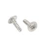 Wobite cabeza redonda con cola fresada cola cortante cola cortante tornillo autorroscante M3M4 cincado blanco