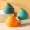 Caja de almacenamiento con forma de cuatro huevos de piña y melocotón de nieve, calabaza, gota de agua cortada oblicuamente, bola de belleza, cojín de aire, material de embalaje