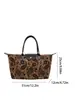 Bolso Tote de Gran Capacidad con Estampado de Leopardo para Viajes Diarios de Mujer 2026 Nuevo Estilo de Primavera Bolso de Hombro Cruzado de Lujo Ligero de Nicho