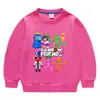 Suéter de cuello redondo de manga larga para niños y niñas, ropa de estilo coreano con dibujos animados de primavera y otoño de 2023, de algodón, para bebés, pequeños y medianos.