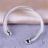 Corea del Sur joyería pulsera de red de doble alambre pulida en plata pulsera de moda ebay fabricantes de espejo cruzado productos de difusión joyería al por mayor