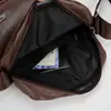 2026 Nuevo Modelo Cartera Cruzada para Hombre de PU Resistente al Agua Mochila de Negocios de Cuero Bolso de Hombro Nuevo Multicapa