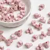 Jenga Cuadrado Colorido Dingyi Luna Fría Cuentas Acrílicas Galvanizadas con Agujero Pasante Cuentas Sueltas Cadena para Teléfono Móvil DIY Accesorios de Joyería