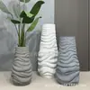 Vaso de chão de plástico reforçado com fibra de vidro para shopping center, hotel, salão de exposições, escritório de vendas, sala modelo, decoração de planta verde, flor, arte, decoração de paisagem