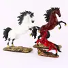 Caballo de Guerra Pintado de Latón - Éxito Instantáneo Caballo del Zodiaco Adorno Decorativo para Oficina en Casa
