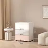 Mesa de Cabeceira Simples Moderna para Quarto Principal Apartamento Pequeno Tipo Gaveta Armazenamento e Exibição para Quarto Armário de Armazenamento para Montagem