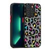Funda para Teléfono Móvil iPhone 16 con Acabado Brillante y Tacto Suave, Dos en Uno, Estampado de Leopardo Pintado, Adecuada para el Teléfono Móvil Apple 16Promax