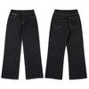 Muxi Clothing Marca de Moda Estilo Americano Cleanfit Rectos de Línea A Pantalones de Mezclilla Color Original Jeans de Calle para Hombre