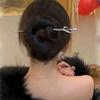 Lírio do vale franja strass rabo de peixe grampo de uma palavra bola redonda coque liga haste de cabelo novo estilo chinês garfo de cabelo feminino