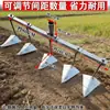 Azada Triangular Agrícola de Acero al Manganeso Multi-Cabezal Ajustable, Arado Manual de Arrastre Manual, Nueva Herramienta de Doble Cabezal para Plantación de Verduras y Excavación de Surcos