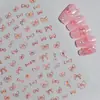 Pegatinas para Uñas con Diseño de Moño Pintadas a Mano Finas y Resistentes Clásicas Versátiles Mariposa Recortable Pegatinas para Uñas de Moño Joyería Dh676