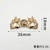 Fivela de Metal Botões Superiores Retrô Estilo Étnico Fecho Decorativo para Roupa Traje Tang Cheongsam Hanfu Botão de Pressão de Liga