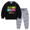 2023 Primavera y otoño nueva ropa infantil transfronteriza suéter para niños pantalones de dibujos animados conjunto de dos piezas bebé algodón traje de manga larga