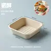 Caja de almuerzo desechable, caja de arroz de una sola pieza, caja engrosada de grado alimenticio para llevar comida rápida, caja para arroz frito y barbacoa con tapa