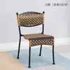 Silla de ratán silla individual tejido de ratán hogar silla pequeña de ratán balcón exterior ocio exterior silla pequeña de ratán silla con respaldo silla de imitación de ratán