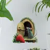 VA-L036 agujero de ratón lindo pintado pegatinas casuales DIY sala de estar porche pared embellecimiento pegatinas de pared decorativas
